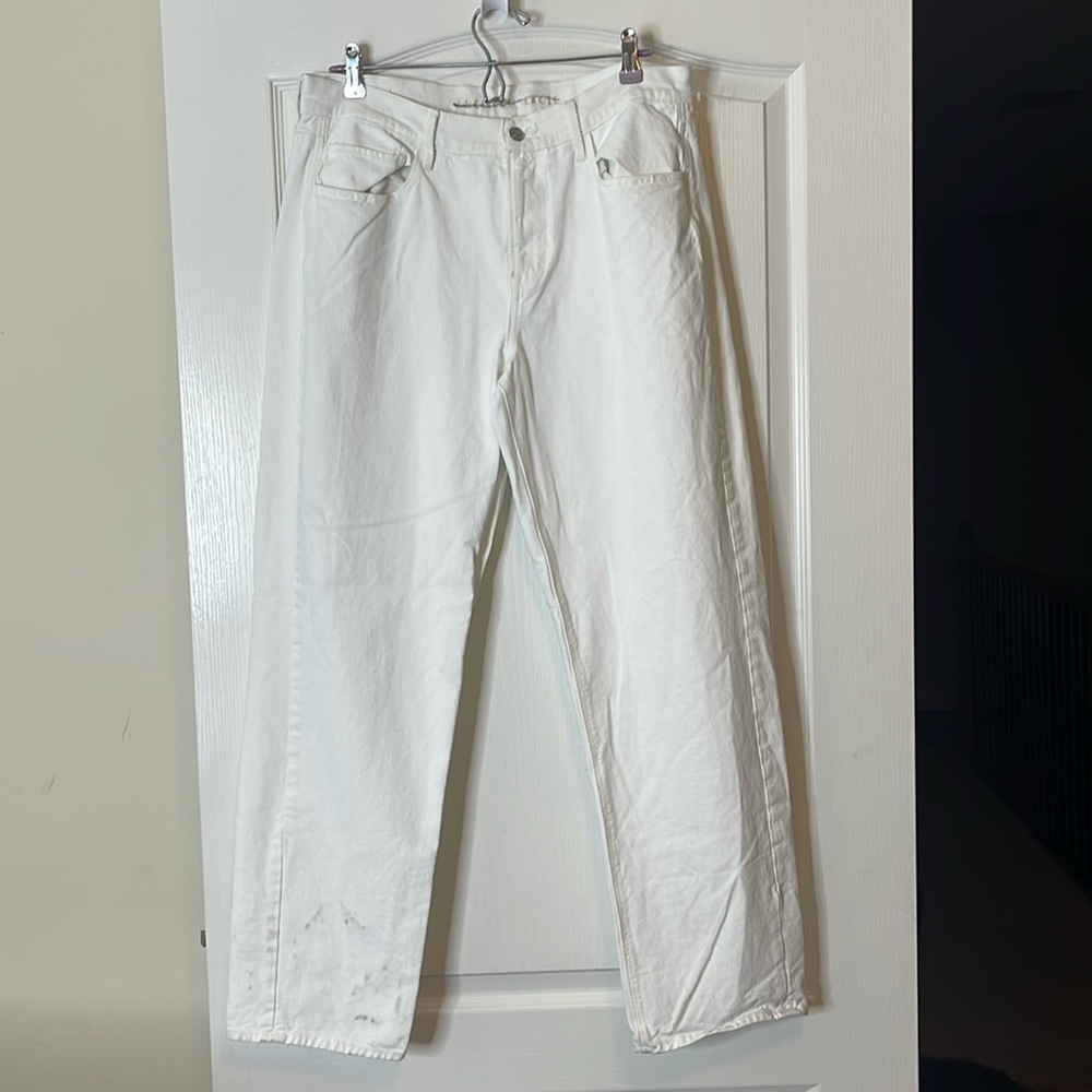 American Eagle 90s Straight Jeans White 14